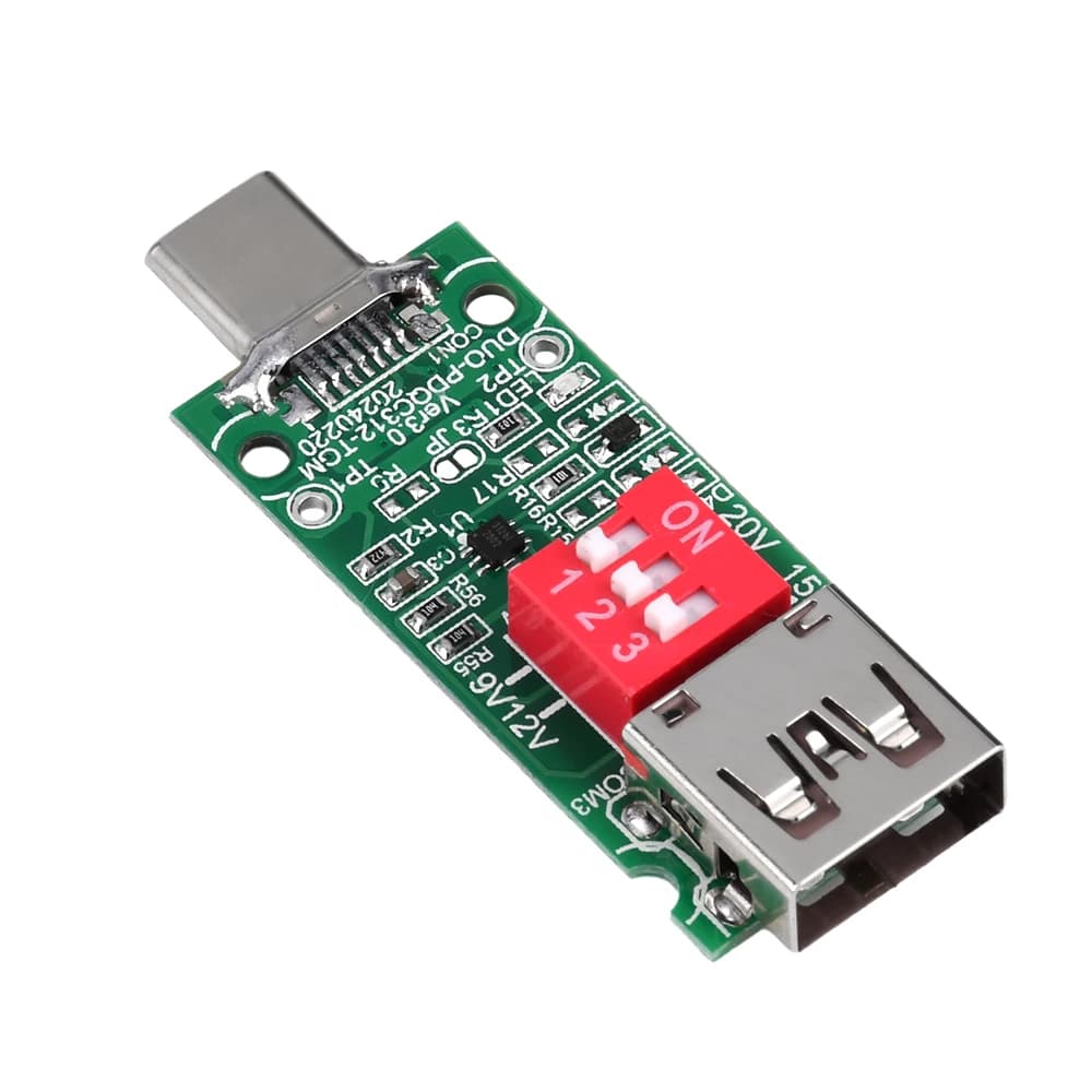Type-C USB PD/QC Charge Rapide Leurre Déclencheur Soutien 5V 9V 12V 15V 20V Tension Fixe Sortie Pour
