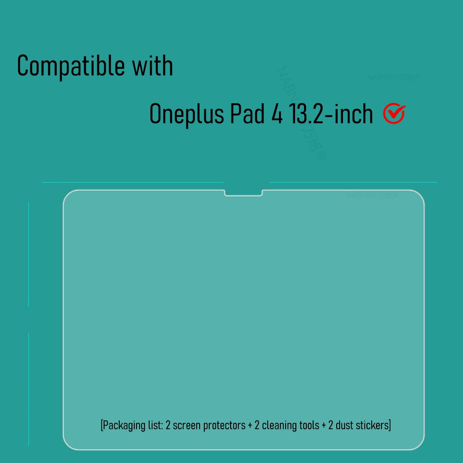 Protecteur d'écran en verre pour Oneplus Pad 4, Film trempé 9H, anti-rayures, HD, sans bulles, paque