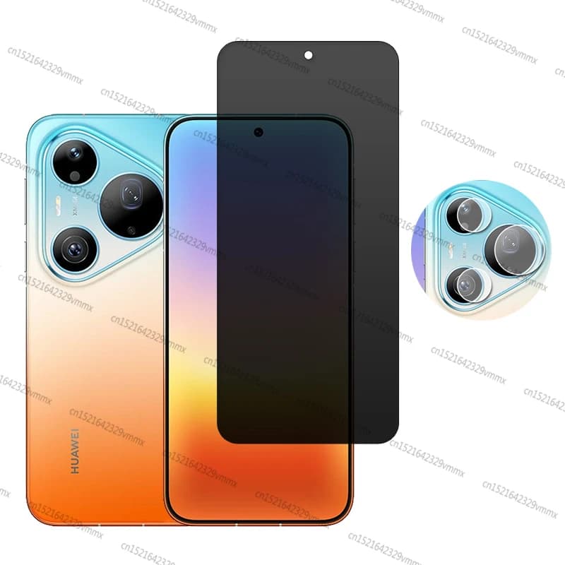 Verre trempé pour la confidentialité pour Huawei Pura 90 Pro Max, protection d'écran pour Huawei Pur