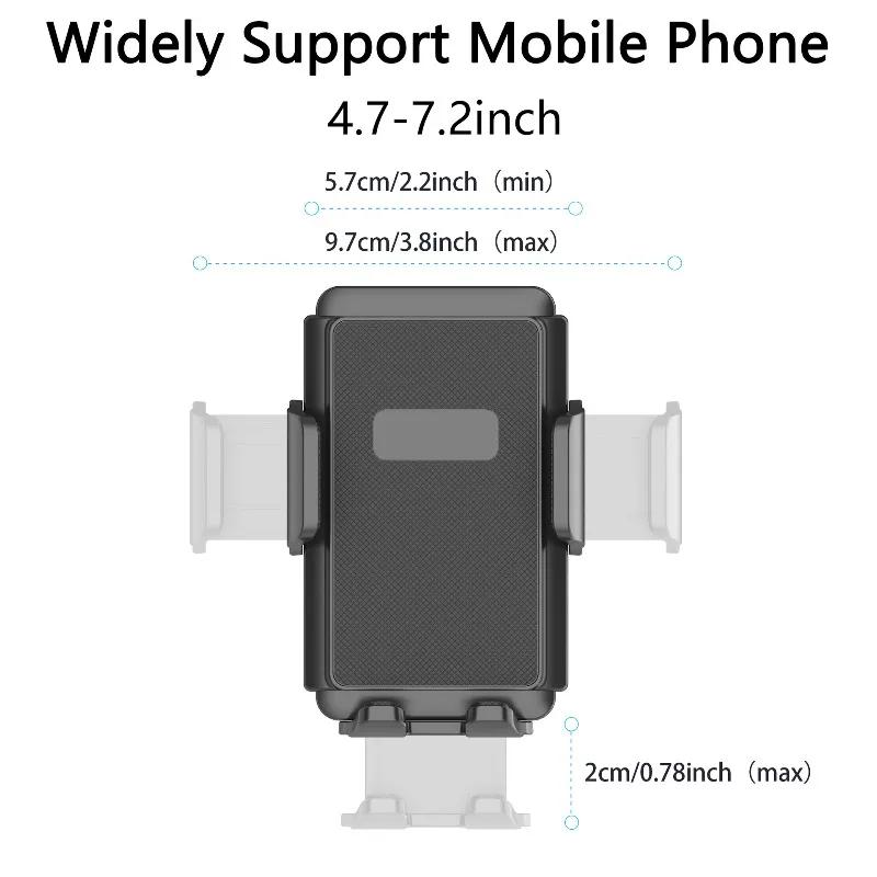 Support de téléphone mural pour camion/voiture/bateau/mur/bureau, Compatible tous les smartphones avec 3.5 ~ 7.5 pouces, Rotation libre à 360 degrés